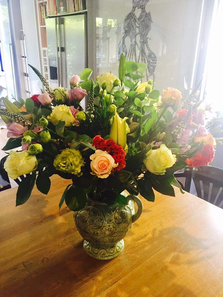 vases of flowers